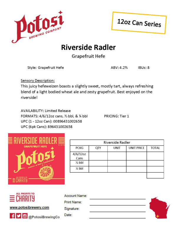 Riverside Radler Sell Sheet Thumbnail - Compressed JPG Image