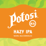 Potosi N/A Hazy IPA Non-Alcoholic Brew green and orange label square